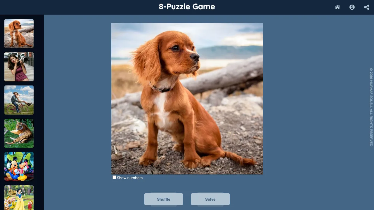 8puzzle gameplay screenshot