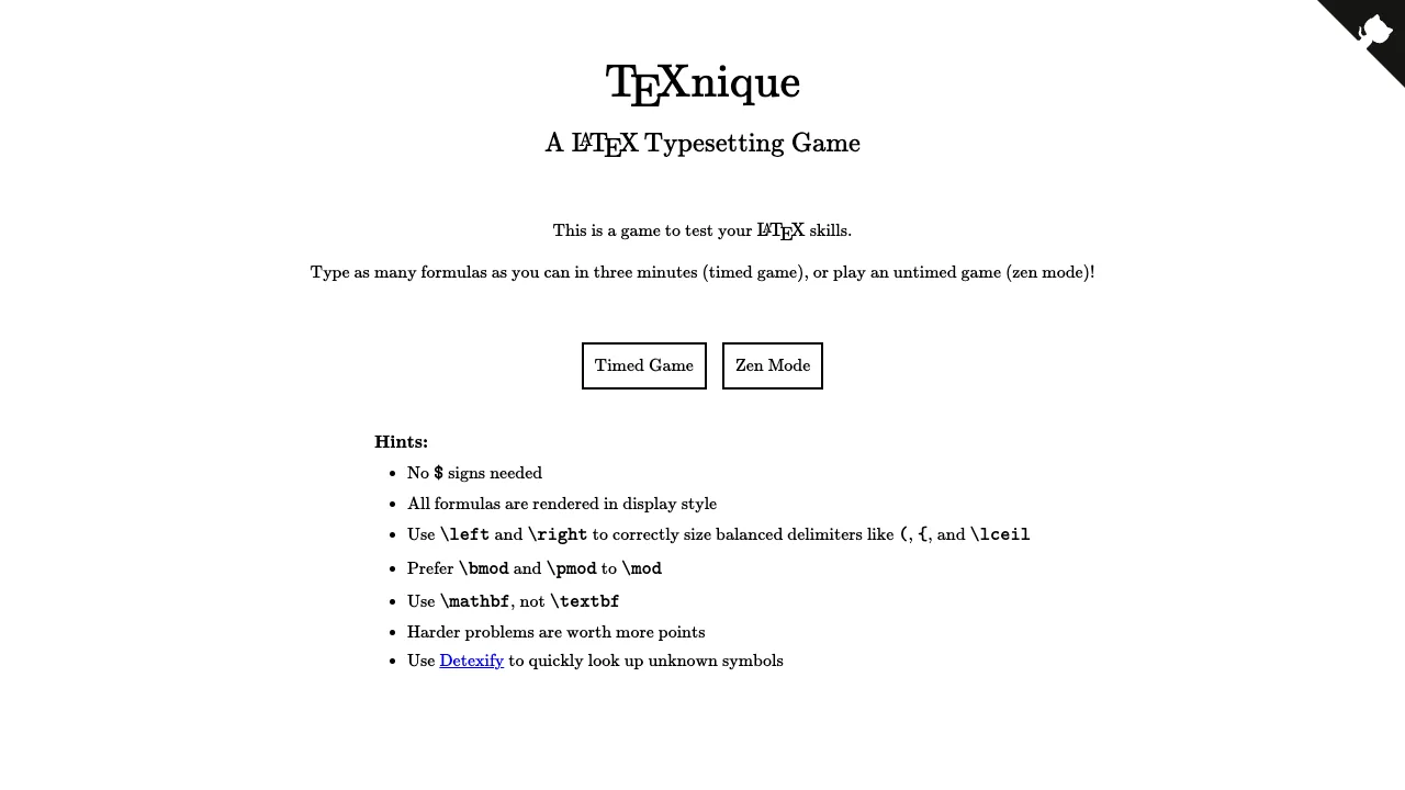 TeXnique gameplay screenshot