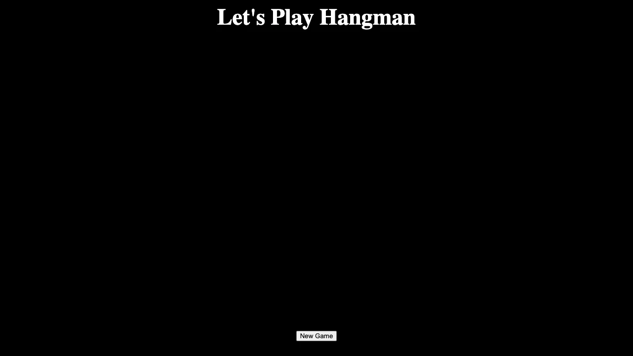 HangmanJS gameplay screenshot