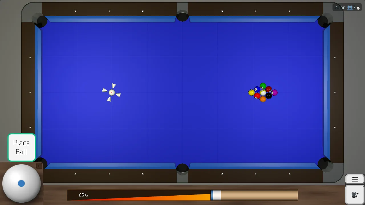 Billiards gameplay screenshot