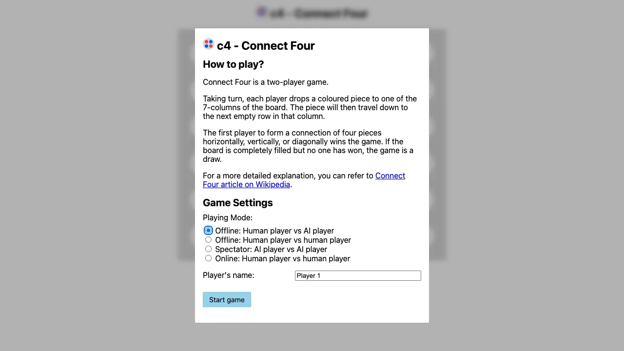 C4 gameplay screenshot