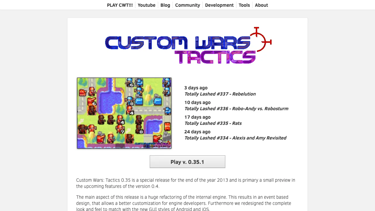 Custom Wars Tactics gameplay screenshot