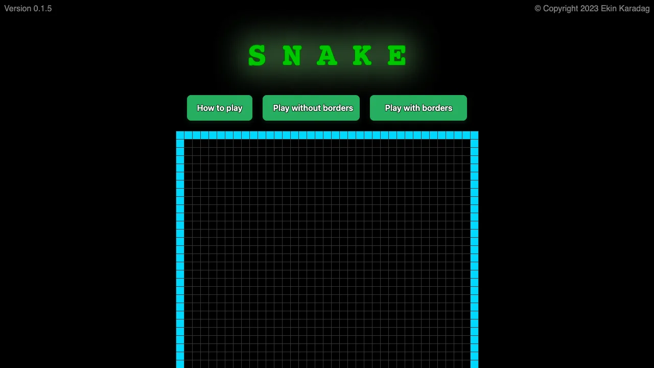 Snake Vue 3 gameplay screenshot