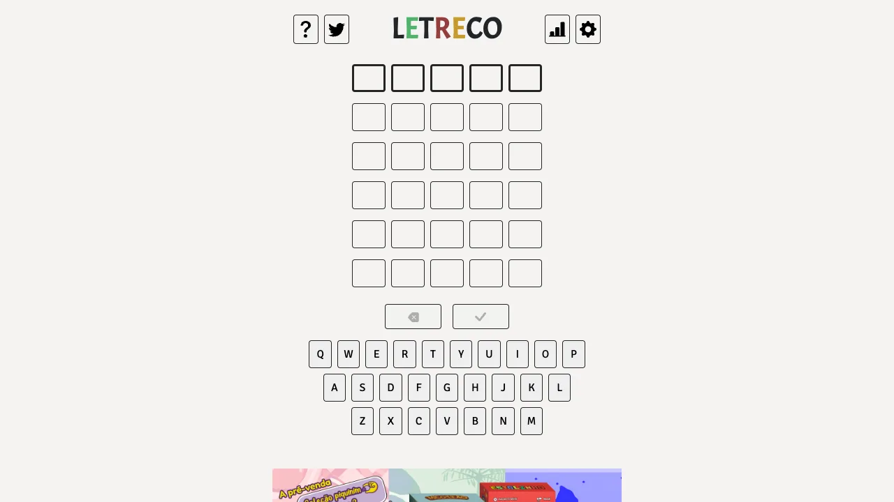 Letreco gameplay screenshot