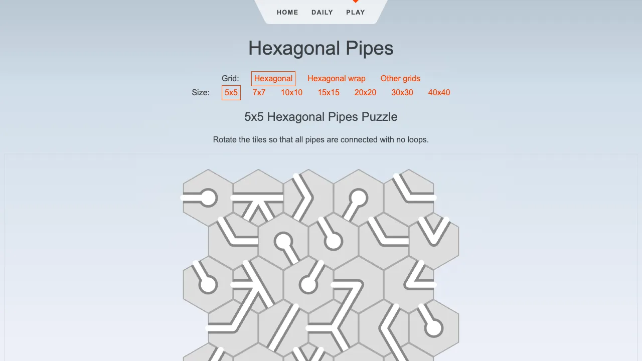 Hexapipes gameplay screenshot