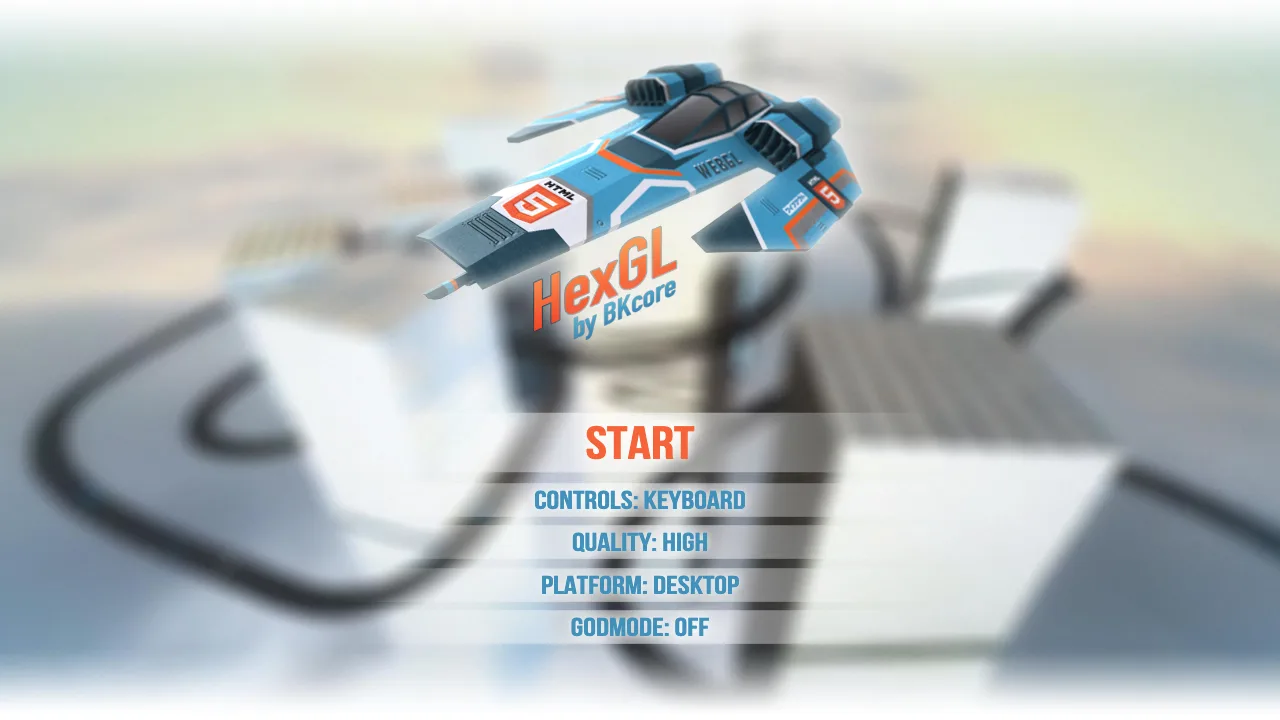 HexGL gameplay screenshot