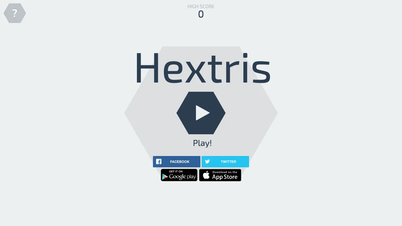 Hextris gameplay screenshot
