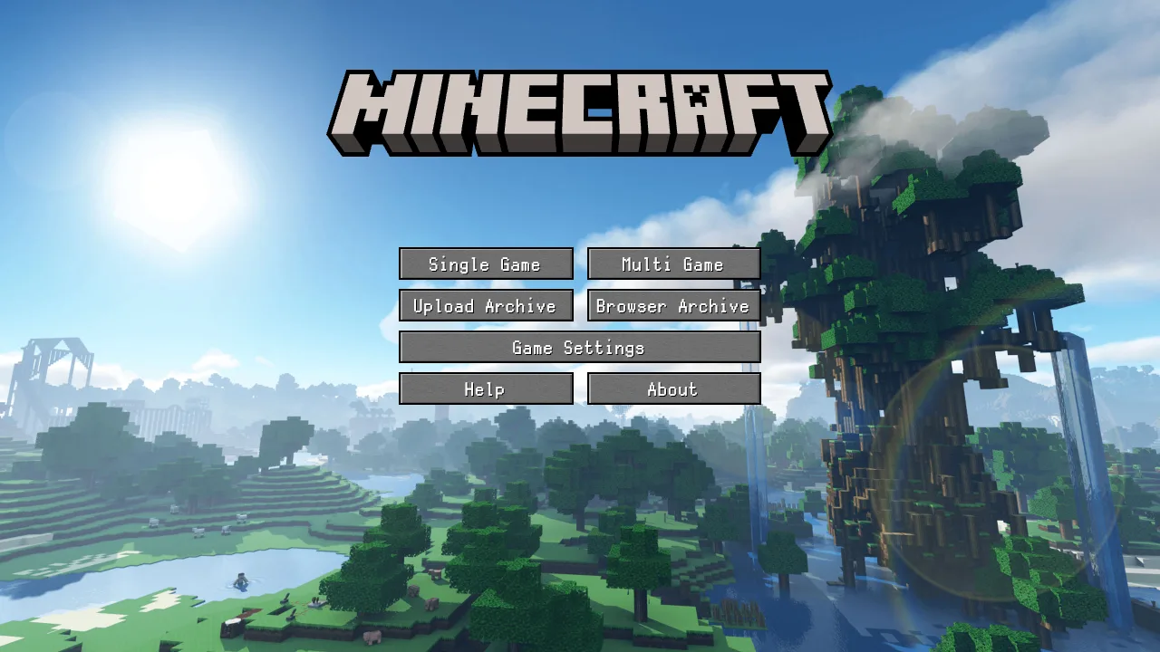 ThreeCraft gameplay screenshot