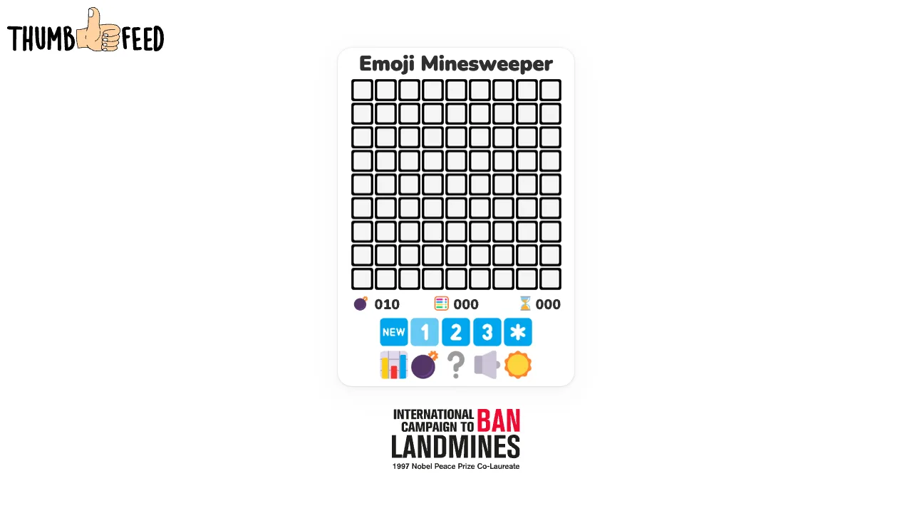 Emoji Minesweeper gameplay screenshot