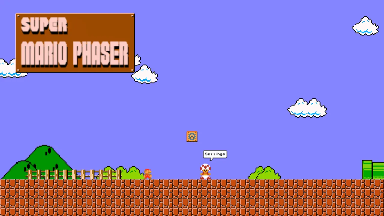 Super Mario Phaser gameplay screenshot