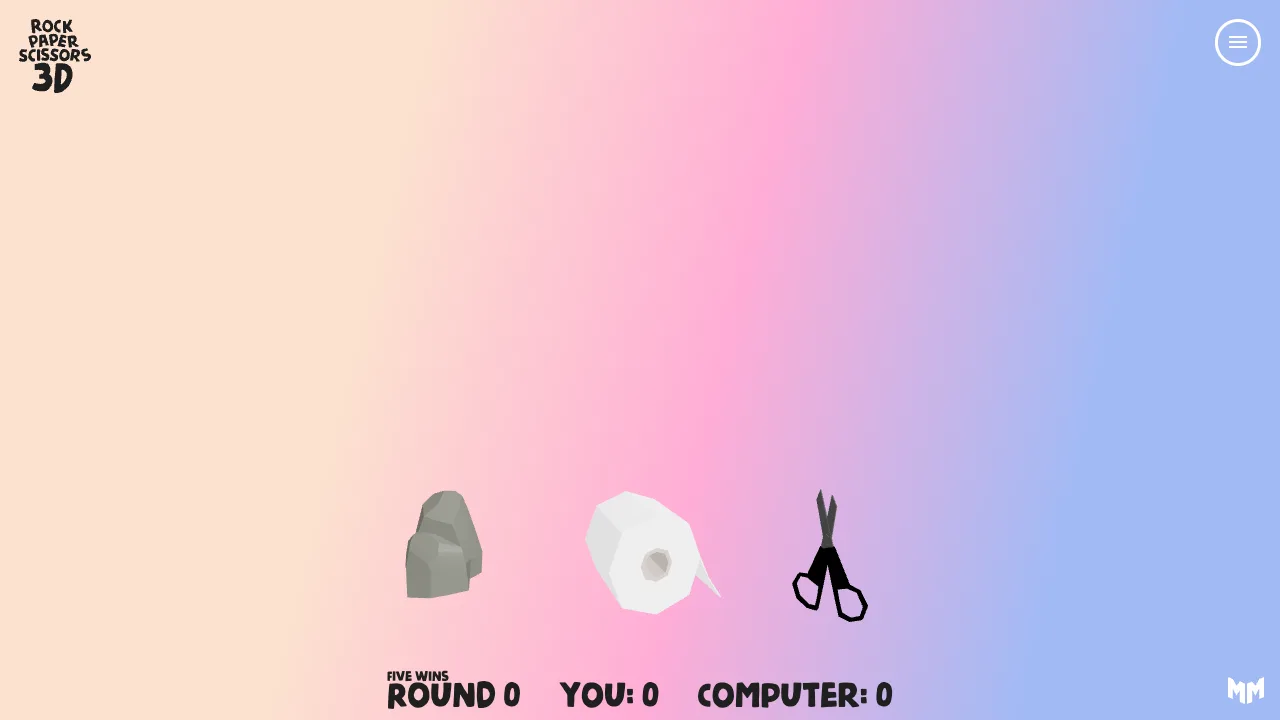 Rock Paper Scissors 3D gameplay screenshot