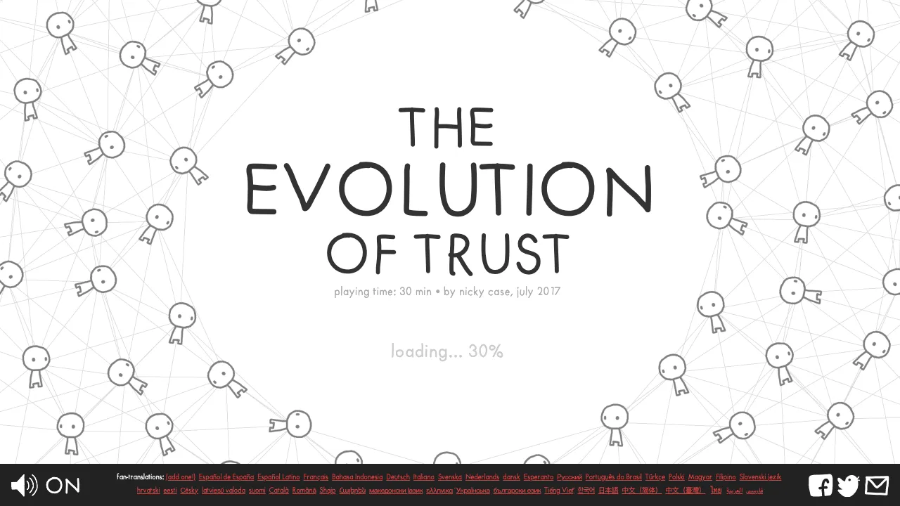 The Evolution of Trust gameplay screenshot