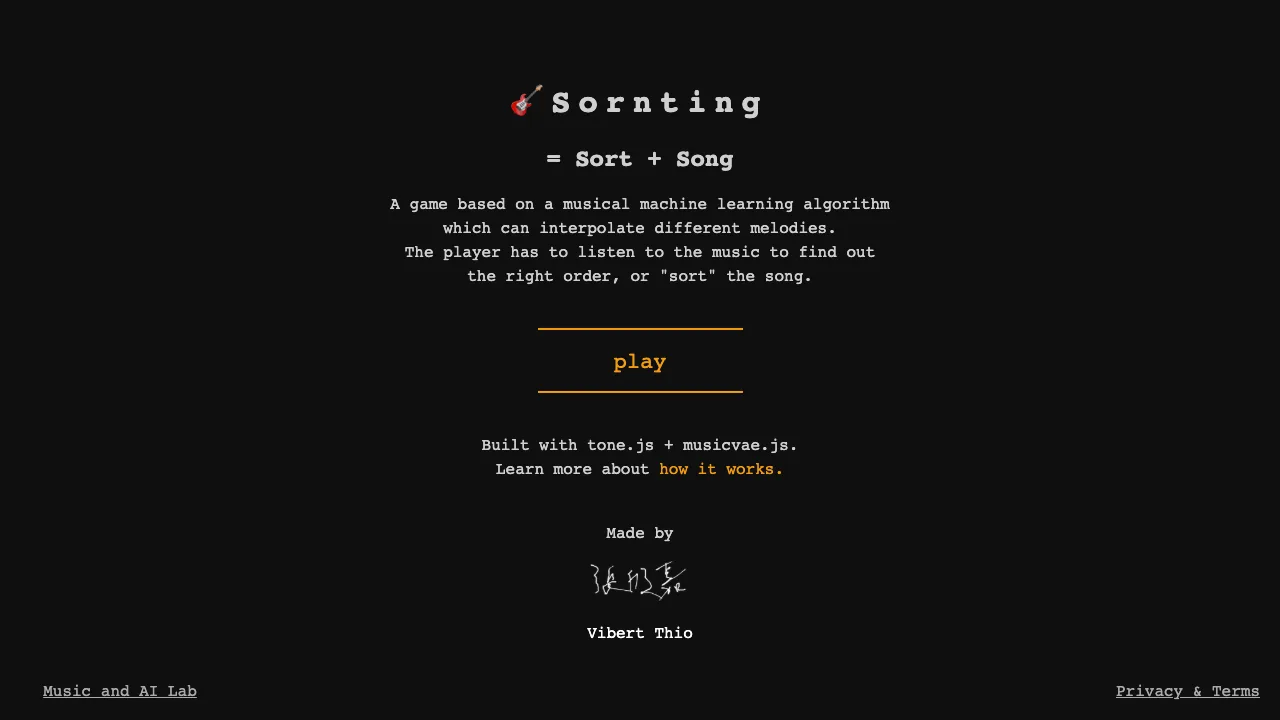 Sornting gameplay screenshot
